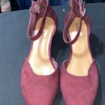 Comfortview Aurelia Women's Deep Wine Flats Size 12W ankle strap wedge heel Photo 9