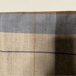 Vintage André Laug for Audrey Plaid Wool Scarf w/ Real Fox Tail Trim Photo 6