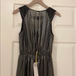 BCBGeneration BCBG Gun metal metalic pleated maxi dress. Xs Photo 10