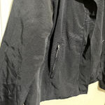 Chico's Womens Full Zip Jacket Size 2 Large Black Lightweight Drawstring neckline Photo 1