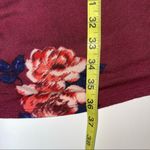 Maurice's Dark Red Rosy Floral Print Off The Shoulder Shift Dress Photo 8
