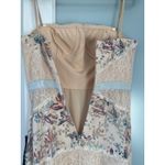 BCBGMAXAZRIA ‎ Elle Lace Floral Print Maxi Dress Sleeveless Evening Gown Photo 3