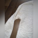 American Eagle Outfitters Cream Lace-Up Sweater Photo 4