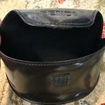 Fendi  Black Soft Clam Shell Case For Eyeglasses Sunglasses Faux Patent Leather Photo 1