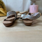 Madden Girl Madden Girl Beige Silver Rhinestone Roman Sandals, Size 6M Photo 3