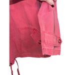 Coldwater Creek Jacket Womens Washed Red Cotton Pullover Denim Hooded Size 3X Photo 4