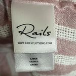 Rails  Sloane‎ Rose Stripe Tie-front Top Linen Blend Women’s Size Large Photo 3