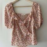 Lush Clothing Lush Ditsy Floral Babydoll Summer Ruffle Top Photo 0