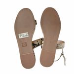 Schutz NEW Sally Leather Embossed Snake Print Flatform Platform Sandals Size 7 Photo 9