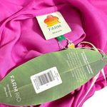 Farm Rio  Strap Detail Satin Finish Midi Skirt, Pink, Small Photo 7