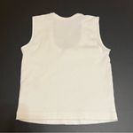 Anthropologie ribbed scoop neck muscle tank top, off white, size S Photo 6