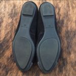 Ann Taylor EUC glitter suede black flats sz 7.5 Photo 2