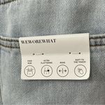 We Wore What NWT  Cut Out Straight in‎ Super Blue Jeans Belted Denim Size 32 Photo 6