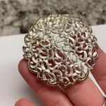 Vintage Gold Tone Large Brooch Pin & Clip Earrings Set Photo 9