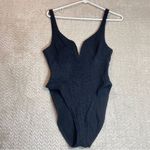 Citrus Black One Piece Deep V Photo 5