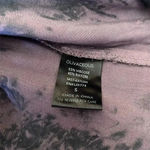 Olivaceous  Purple Tie-Dye Lace-Up Boho Skater Dress S Long Sleeve Ruffle Cuff Photo 3