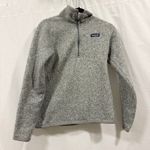 Patagonia  Better Sweater Quarter Zip Fleece Pullover Women’s Small Gray Photo 0