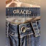 Grace in LA Blue Denim Jeans w lovely embellishments, Quality denim w extra Size 27 Photo 1