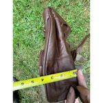 Amerti Leather Backpack Brown Drawstring‎ Flap Buckle APC Zipper Small Purse Photo 9