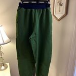 Revolve NWT x WEWOREWHAT slim leg jogger green/navy color block athleisure fall Photo 1