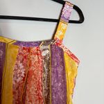 Alice + Olivia  silk blend patchwork beaded strap mini dress Photo 2