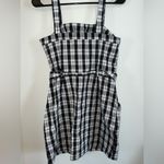 Hollister  Black/White/Blue Plaid Belted Dress Photo 6