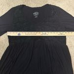 Torrid ‎ Super Soft Knit babydoll lace bell sleeve bohemian v neck black top size Photo 7