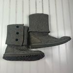 UGG  Gray Classic Cardy Knit Sweater Boots Women’s Sz 6 Photo 2