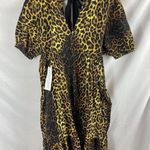 Topshop NWT  Maternity Bow Back Midi Leopard Dress Size 6 Photo 0