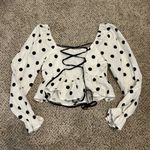 Vestique Black and White Polka Dot Blouse Photo 2
