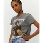 Free People Daydreamer Grey Whitney Houston I Wanna Dance With Somebody Baby Tee Photo 41