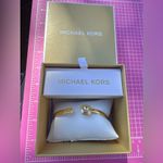 Michael Kors  Brass adjustable bracelet bangle MKJX8154710 diamond logo signature Photo 1