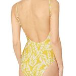 Kate Spade  yellow floral onepiece scoop back swimsuit NWT Photo 1