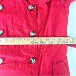 Banana Republic  Womens Red Double Breasted Trench Coat w/Belt 100% Cotton Size M Photo 8