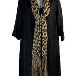 Michael Kors Michael  Logo MK Knit Fringe Scarf 10 x 94 In Designer Soft Cozy Photo 0