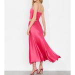 Alice + Olivia Rosa Slip Skirt Pink Asymmetric Feminine Satin Women's Size 10 Photo 2