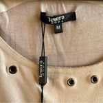 Moda Tesoro Dress Pink Sand Faux Suede w/Grommets Sleeveless Mini Dress Sz M NWT Photo 6