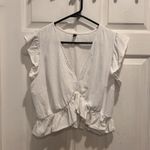 Fancyinn Womens Large Outfit Crop Top Side Slit Wide Leg Pants Set Beach Photo 3