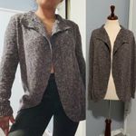 CAbi Chunky Knit Open Front Cardigan Sweater Women's Heathered Taupe Gray Small Photo 1