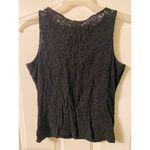 Black Lace tank top sleeveless top LA Express size Large Y2k Photo 2