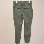 Spanx Twill Cargo Skinny Leg Ankle Pants in Soft Sage Green Size XL Photo 5