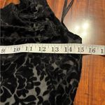 Y2K vintage White House Black Market Gray Velvet Burnout Tank haulter Top xs Photo 12