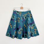 Victoria's Secret Victoria’s Secret BODY Y2K Floral Pleated Silk Blend Knee Length Skirt Photo 1