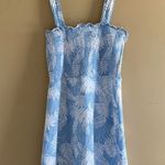 blue and white leafy summer time sundress! Photo 0