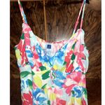 Old Navy Multicolor Floral Midi Smocked Slip Dress Sundress Size XL SUMMER BEACH Photo 5