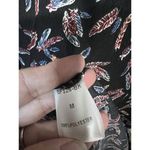 THML Dress Sz M Western Feather Open Shoulders Knee Length Embroidered Hem Strap Photo 8