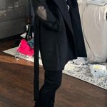 Ann Taylor  Black Dress Coat W/Shawl Lapels Photo 4