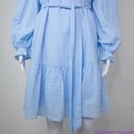 Eloquii NEW‎  Baby Blue Textured Cotton Easy Day Dress, size 18 Photo 8