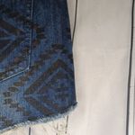Adam Levine  Denim Blue Patterned Women's Shorts Photo 11