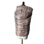 Unreal Fur womens Python Print Puffer Vest Taupe Pink Snake Lightweight Size XS Photo 3